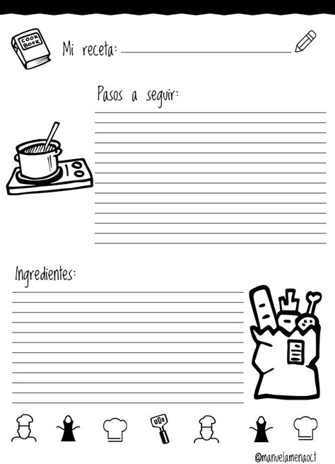 Plantillareceta Tarjetas De Recetas Imprimibles Tarjetas De Recetas