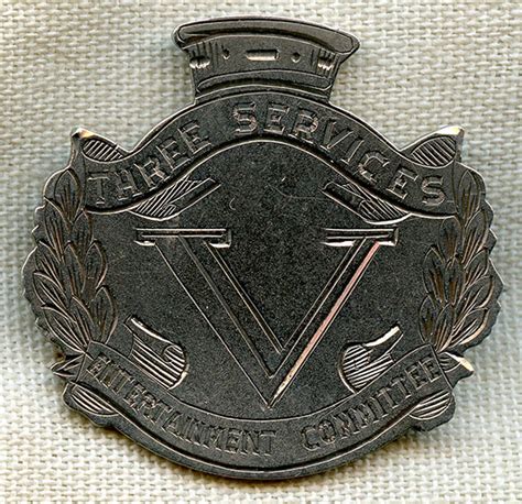 Beautiful Wwii V For Victory Pin For The Commonwealth Three Services