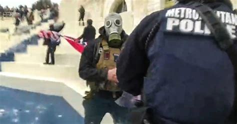 Gas Hat Jan 6 Rioter Who First Breached Capitol Tunnel Entrance