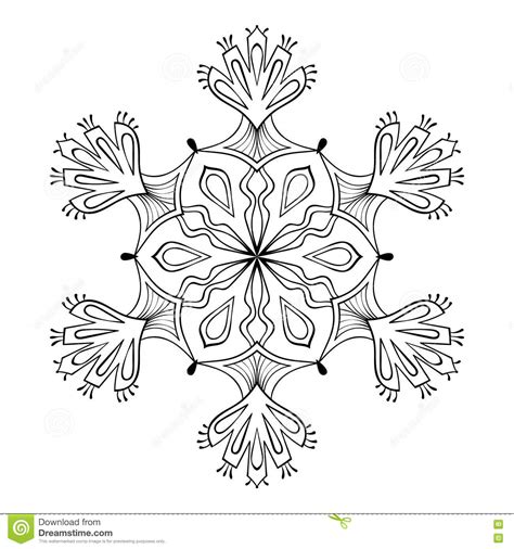 Mandala Coloring Page Snowflake Snowflake Patterns Mandala Coloring