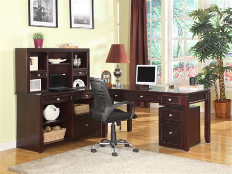 Boston L Shape Credenza Home Office Set From Parker House Bos 347c