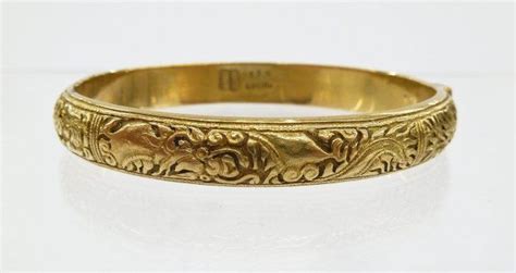 Lot 224 Antique Chinese 22k Gold Dragon Bracelet 225x25 Hand