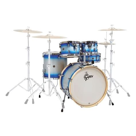 Disc Gretsch Catalina Birch 5pc Drum Kit Whardware And Cymbals Blue