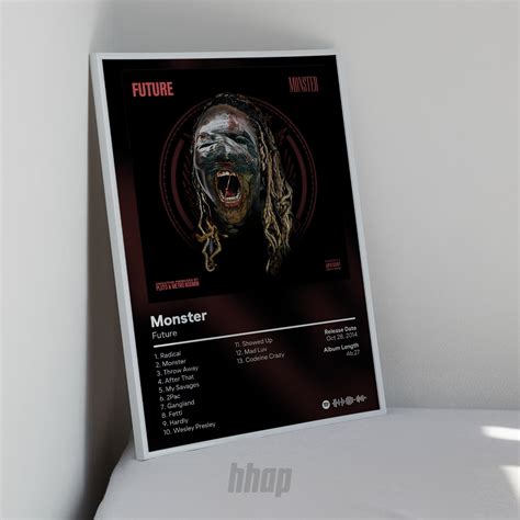 Future Monster Hip Hop Album Print Custom Album Cover Etsy