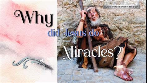 why did jesus do miracles youtube