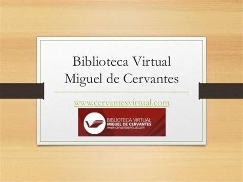 Biblioteca Virtual Miguel Cervantes