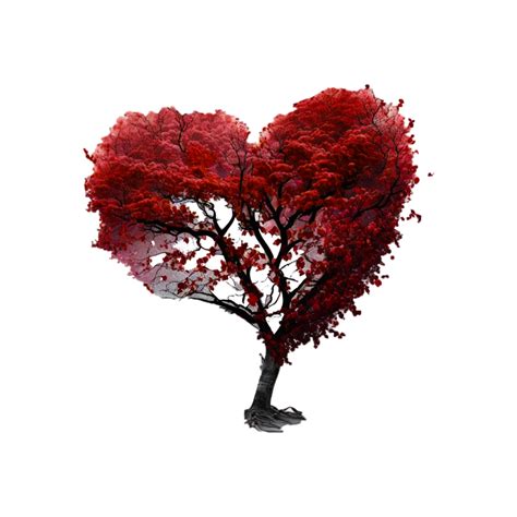 Heart Tree Of Love Valentines Day Png Generative Ai 26826504 Png