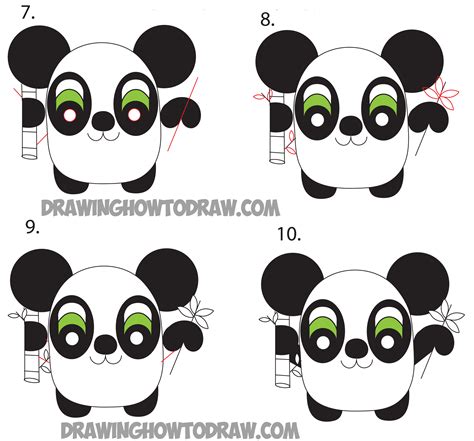 You have successfully learned how to draw a panda step by step by following easy drawing guide. How to Draw Cartoon Pandas from the Word Panda Step by ...