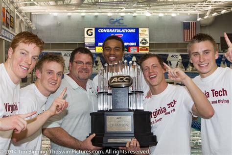 2014 Acc Mens Swimming And Diving Championships Virginia Tech Team