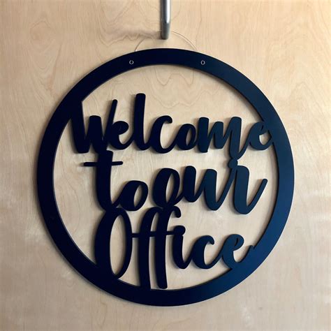 Office Door Hanger Office Welcome Sign Welcome Sign For Etsy