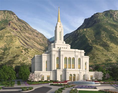 Provo Utah Rock Canyon Temple Mormonism The Mormon Church Beliefs