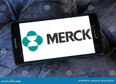 Merck Pharmaceutical Company Logo Editorial Photo Image Of Chemistry