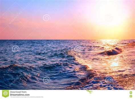Seascape During Sunrise Stock Image Image Of Shine 81957873