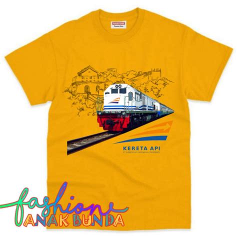 Jual Baju Anak Kaos Anak Kai Kereta Api Indonesia Terbaru Bahan Premium