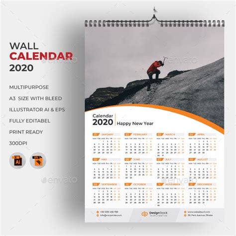 Creative Wall Calendar Graphics Designs And Templates