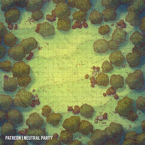 Simple Forest Clearing Dndmaps Dungeon Maps Map Dnd World Map