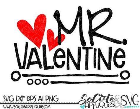 Mr Valentine Svg New Baby Svg Valentines Day SVG | Etsy | Valentines