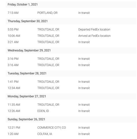 My scheduled delivery is Today (Oct. 1), and I live in Portland. Is