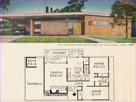 Mid Century Modern Ranch House Plans House Plans