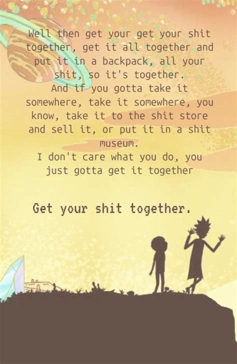 And together, we're gonna run around, morty. rick and morty quotes on Tumblr