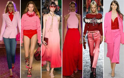 Pink And Red Fashion Trend Dresses Images 2022