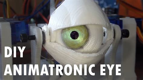 Diy Animatronic Eye Mechanism 3d Printed Youtube
