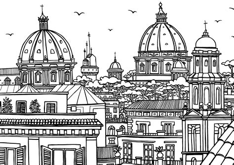 Rome Roofs And Churches Architecture Cities Houses Adult