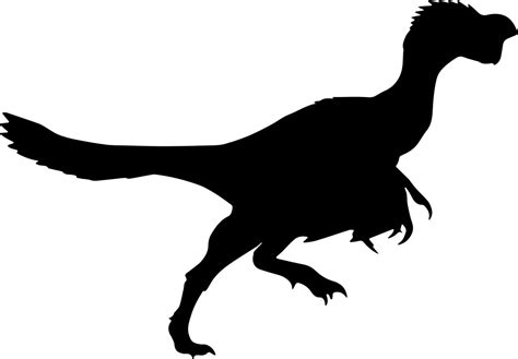 Velociraptor Dinosaur Vector Graphics Clip Art Portable Dinosaur Silhouette Png Download