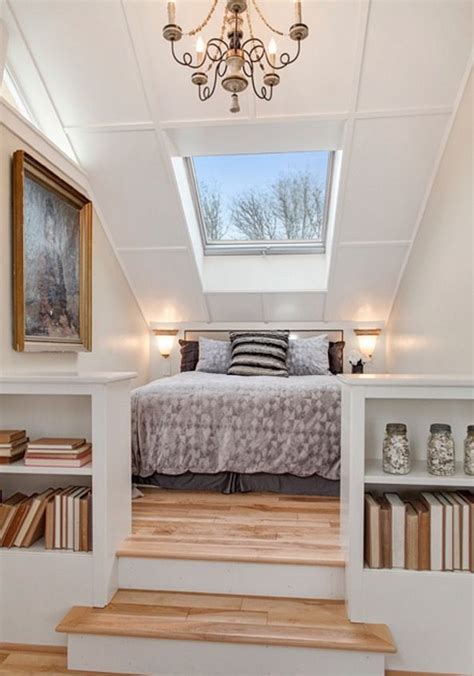 This example doesn't seem like an attic room because of all the light and decent ceiling. The master bedroom in this West Coast cottage is enviable ...
