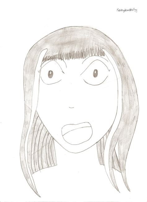 A Scared Anime Girl By Metaknightandkirby On Deviantart