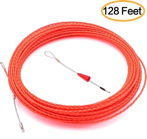 128 Feet Fish Tape Wire Puller Through Wall Wire Threader Fish Plus