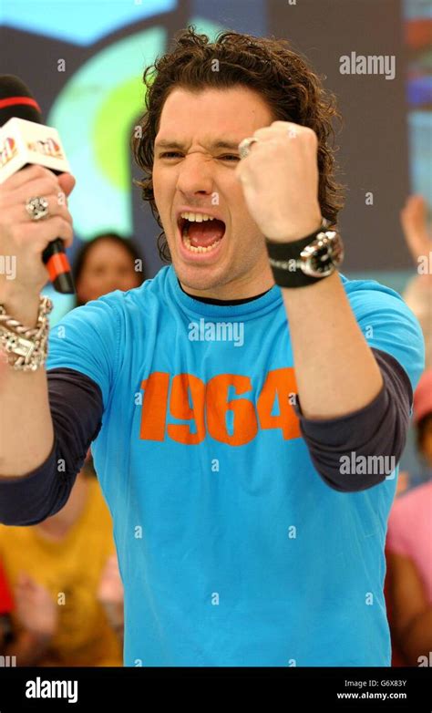 Former Nsyncs Jc Chasez During His Guest Appearance On Mtvs Trl Uk