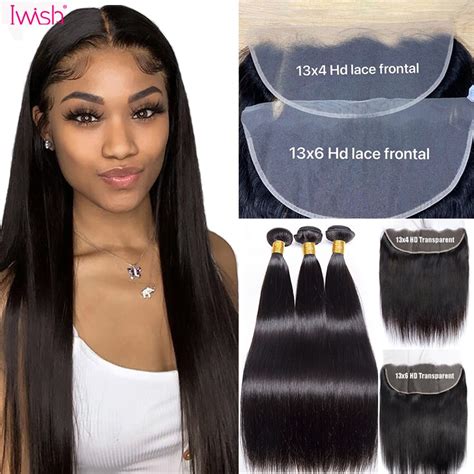 Straight Bundles With X X Hd Transparent Lace Frontal Closure