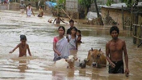 Assam Floods Dhemaji Baksa Morigaon Districts Still Inundated 14205 People Affected India