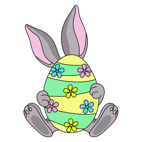 Easter Bunny With Big Egg Sticker Sticker Mania