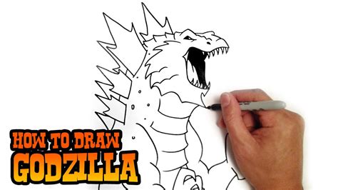 Godzilla Drawing Easy At PaintingValley Explore Collection Of