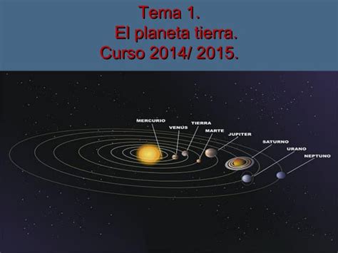 Tema 1 La Tierra Un Planeta Singular 1ºeso 20142015 Ppt