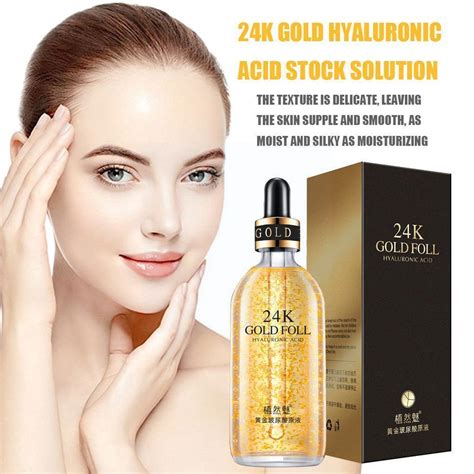 24k Gold Face Serum Hyaluronic Acid Serum Moisturizer Whitening Essence