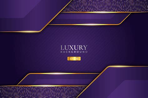 Luxury Background Purple With Gold Line Graphic By Rafanec · Creative