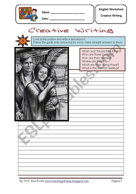 Creative Writing Esl Worksheet By Hannie