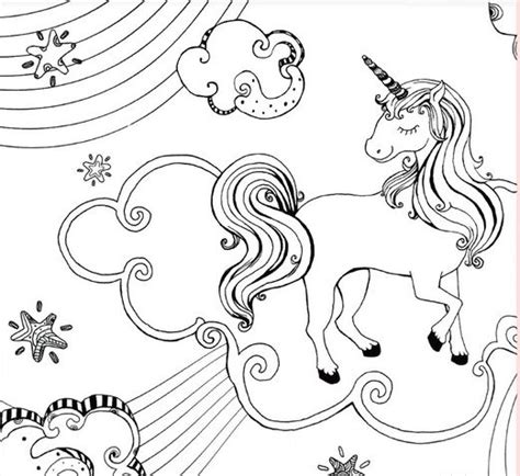 Planse De Colorat Cu Unicorni Unicorn Cal Cu Fete Curcubeu Planse De Colorat Gratuite Pentru