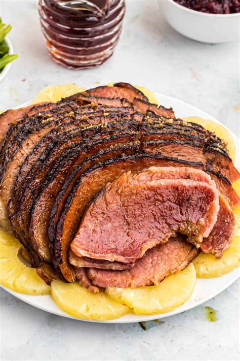 a few easy ingredients create this easy maple glazed ham this recipe is great for the holidays
