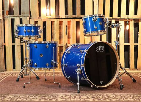 Dw Performance Sapphire Blue Drum Set Reverb