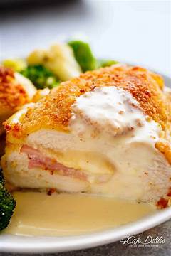 Cordon Bleu With Mushroom Sauce