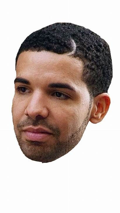 Drake Face Transparent Sitting Heads Thru Listening