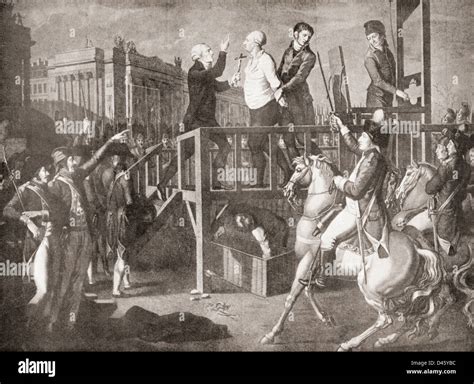 l exécution de louis xvi le 21 janvier 1793 place de la révolution paris france photo stock