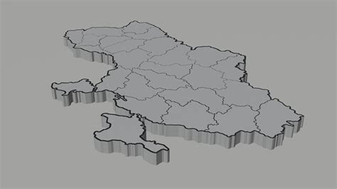 Political Map Of Ukraine 3d Model By Tykryk