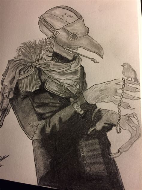Plague Doctor Skull Bird