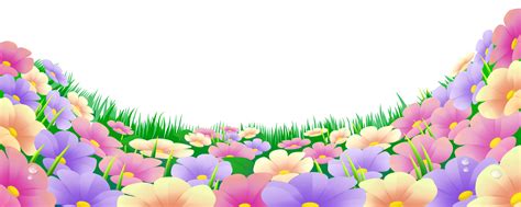 Grass With Beautiful Flowers Png Clipart Mio Mio Pinterest