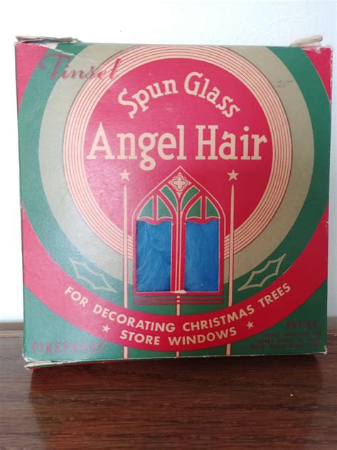 Vintage Spun Glass Angel Hair Rare Blue Colour 1940s Etsy Canada